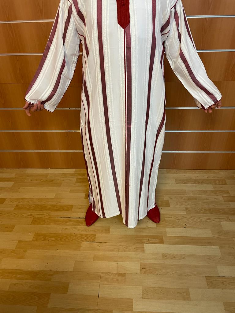 Gandoura Beige rayé